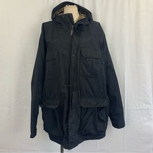 Men's Woolrich Black Hooded Field Jacket